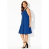 Catherines Women's Plus Size Fit & Flare Sleeveless Dress - 4 of 4