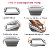 SAMMART Collapsible Plastic Laundry Basket/ Square Tub - 4 of 4