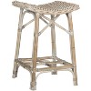 Rayna Wicker Bar Stool - SEA7010 - White Washed - Safavieh - 3 of 4