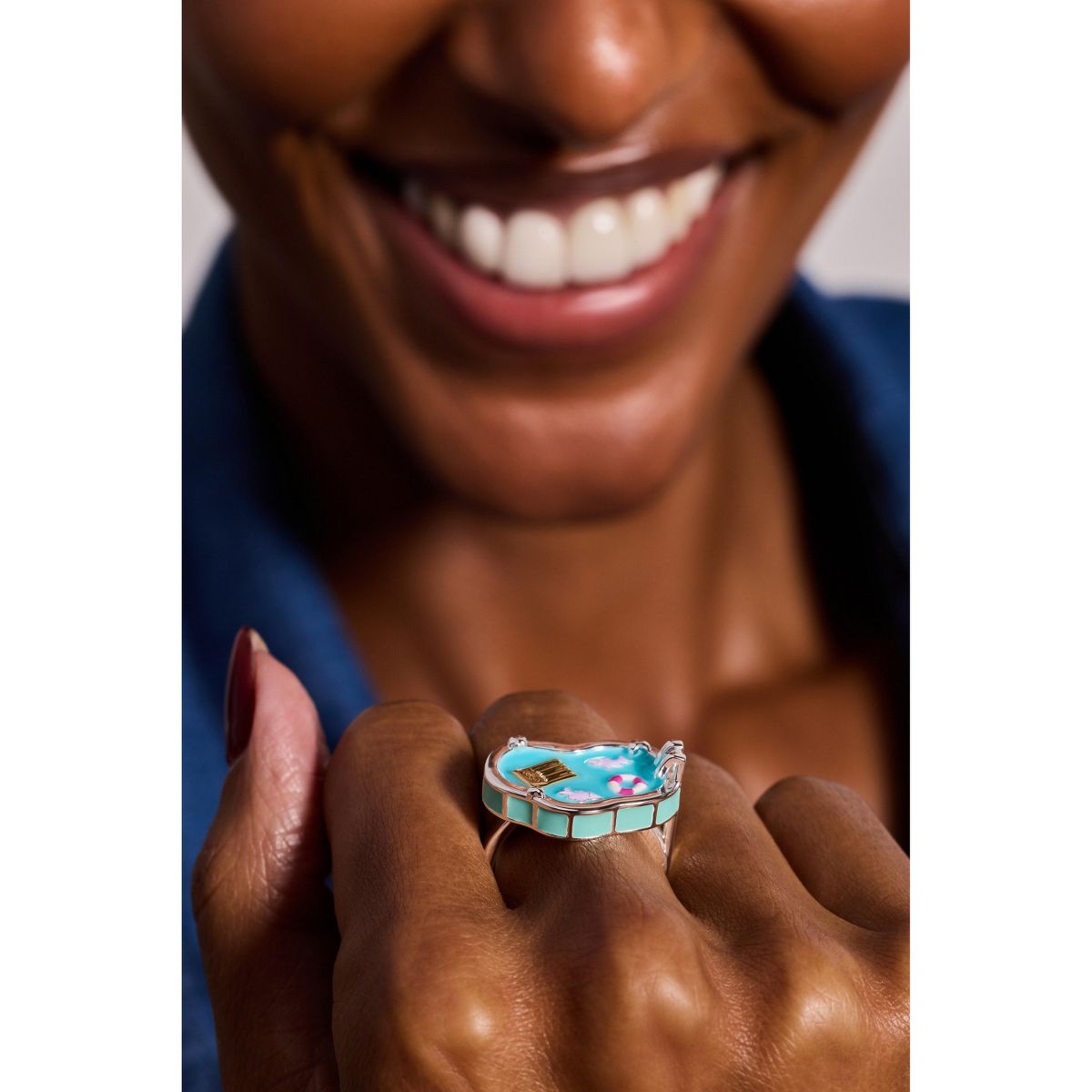 Alex and Ani Polly Pocket™ Limited Edition Pool Party Ring - thumbnail 6