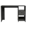 Vynxaria Naxos Computer Desk - 1-Drawer & 2-Open Storage Shelves, Smokey Oak, 43.3"W x 17.04"D - 3 of 4