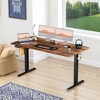 MAYEERTY 55in Computer Desk with Storage, Modern Writing Desk with Fabric Drawers for Home Office, Black - 2 of 4