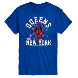 Men's - Marvel - Spider-man Collegiate Short Sleeve Graphic T-Shirt - 1 of 4