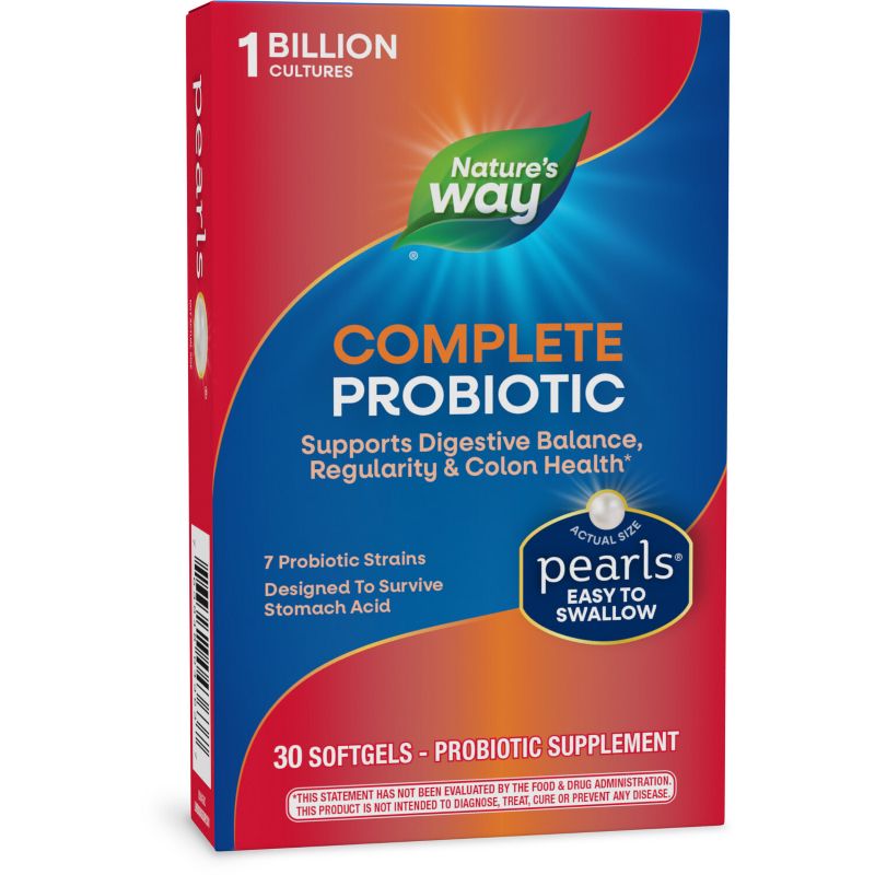 Nature&#39;s Way Complete Probiotic Pearls Softgels - 30ct, 1 of 10