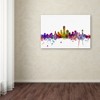 Trademark Fine Art -Michael Tompsett 'Dallas Texas Skyline' Matted Framed Art - 3 of 3
