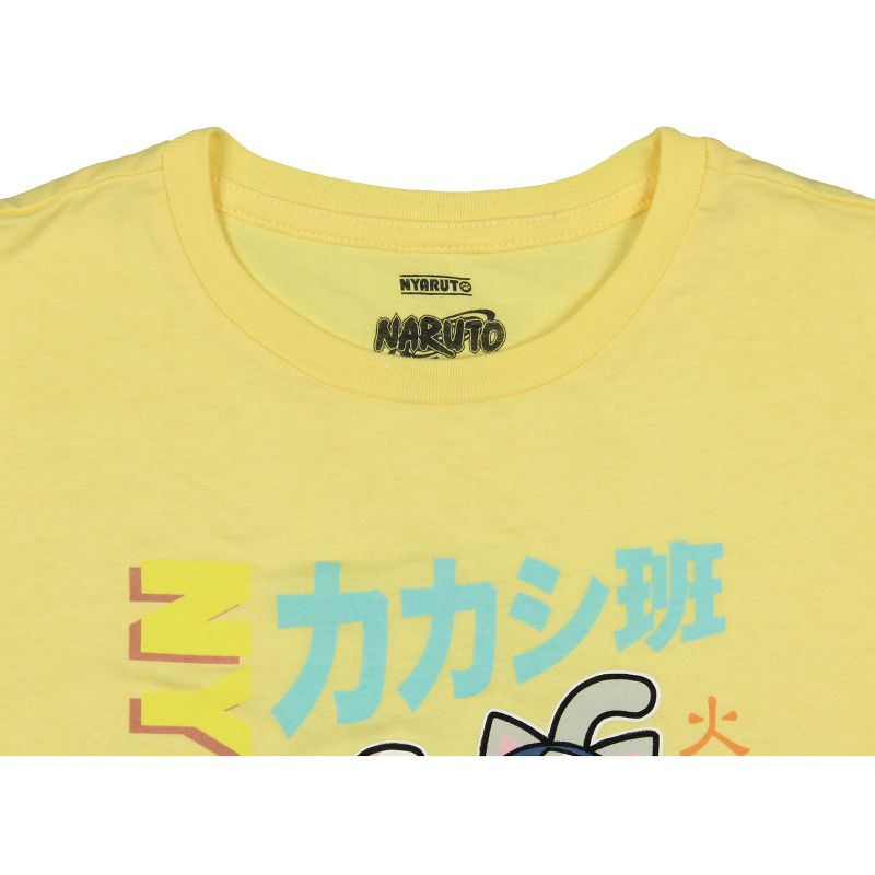 Nyanto x Naruto Nyruto Girls' Sasuke Kakashi Haruno Kids T-Shirt Tee, 3 of 4