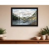 HomeRoots Snowy Mountain Landscape  Black Framed Wall Art - 2 of 4