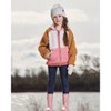 Deux par Deux Girl Faux Shearling Mid-Season Colorblock Jacket - 4 of 4