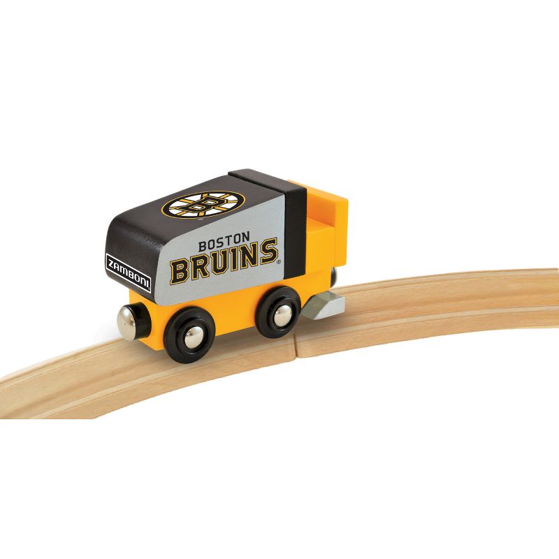 MasterPieces Officially Licensed NHL Boston Bruins Wooden Toy Train Engine For Kids, 5 of 6