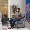 Whizmax Mid-Century Modern Sling Accent Chair, Fabric Living Room Chairs with Heavy Duty Metal Frame, Lounge Reading Armchair for Living Room Bedroom - 3 of 4