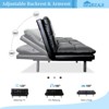 Dyonery 71" Memory Foam Futon Sofa Bed| Convertible Sleeper Sofa with 3-Position Adjustable Backrest and 4-Position Armrest - 3 of 4