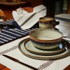 LunaLulinlk (2 pack) Ceramic Round Dinner Plate Green - 2 of 4
