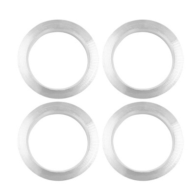 4PCS SCITOO Wheel Hub Centric Rings 72.6mm to 57.1mm silver Aluminum Hubrings 72.6 OD 57.1 ID 