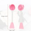 Unique Bargains Silicone Multifunction Handheld Facial Cleansing Brush 6.1"x1.57" 1 Pc - 4 of 4