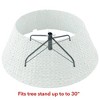 Casafield Water Hyacinth Christmas Tree Collar, Woven Tree Base Cover with Cord Cut Out - 3 of 4