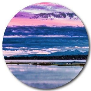 Courtside Market Global Wonders Photography Collection, In The Pink Sky Statement Piece Wood Décor - 1 of 4
