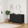 Homhougo TV Stand for TVs up to 55" Black - 4 of 4