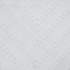 Habitat 100% Polyester Regina Sheer Chevron Delightful Textured Grommet Curtain Panel White - 4 of 4