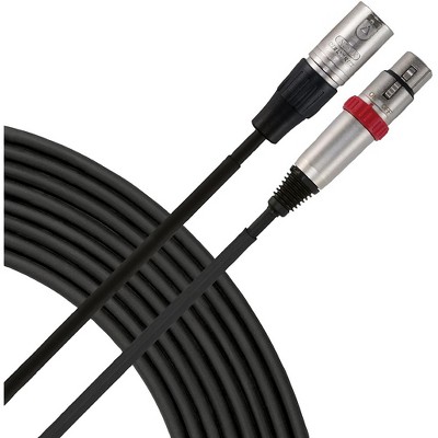 Livewire Essential XLR Microphone Cable with On/Off Switch 25 ft. Black