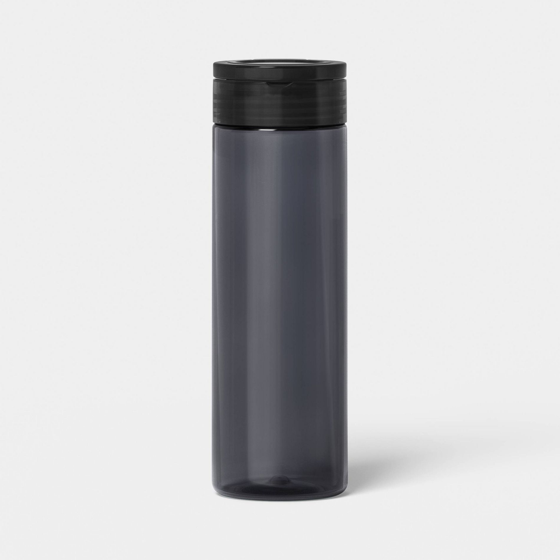 16 fl oz Clear Water Bottle Gray - dealworthy™