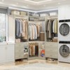 Besiost 86-In Closet System Set with Wood Drawers, Corner Closet Organizer with Hanging Rods - 2 of 4