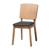 Baxton Studio Denmark Mid-Century Modern Dark Grey Fabric and French Oak Brown Finished Rubberwood 5-Piece Dining Set - 3 of 4