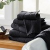 Market & Place Cotton Quick Dry Waffle Weave 6-Piece Bath Towel Set - 3 of 4