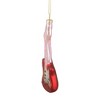 Northlight 6" Red and Silver Glass Bass Guitar Christmas Ornament - 4 of 4