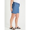 June + Vie by Roaman's Women's Plus Size Denim Bermuda Shorts - 4 of 4