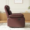 CAVINAS Rocker Swivel Recliner Small Sofa,Adjustable Single Sofa with Smooth Reclining Handle,Recliner Adults Couch for Small Spaces,Bedroom - 3 of 4