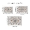 SEVOBAL Rugs Vintage Bohemian Patterned Non-Slip Washable Area Rug for Multiple Room Home Decor Use, Yellow, 84"*60"*0.31" - 4 of 4
