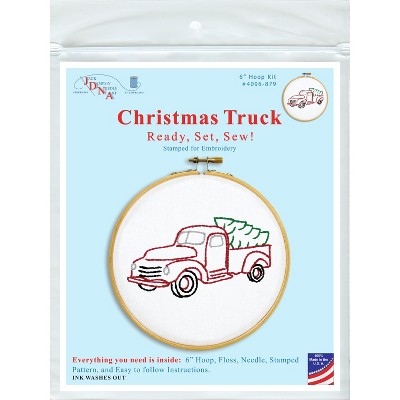 Jack Dempsey Stamped Hoop Kits 6"-Christmas Truck