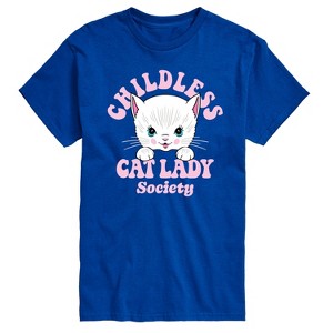 Men's - Instant Message - Childless Cat Lady Society Short Sleeve Graphic T-Shirt - 1 of 4