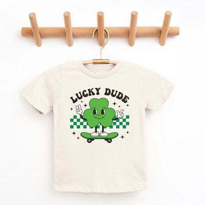 The Juniper Shop Lucky Dude Skateboard Toddler Short Sleeve Tee