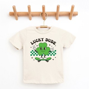 The Juniper Shop Lucky Dude Skateboard Toddler Short Sleeve Tee - 1 of 2