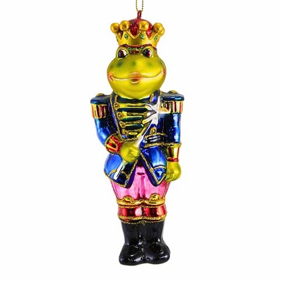Noble Gems 6.0 Inch Frog Prince Crown Uniform Staff Tree Ornaments