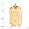 Black Bow Jewelry 10k Yellow Gold Florida State Seminoles NCAA Pendant - 2 of 3