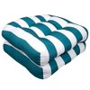 Havana Stripe Patio Cushions Outdoor Chair Pads Thick Fiber Fill Tufted 19" x 19" by Sweet Home Collection® - 3 of 4