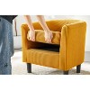 NicBex Corduroy Oversized Accent Chair with Ottoman and Plywood Frame,Modern Chair and Ottoman Sets for Bedroom,Reading Room - 4 of 4