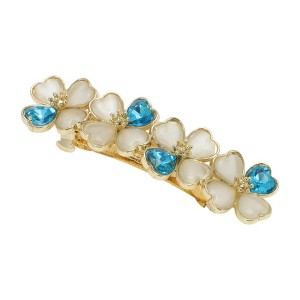 Unique Bargains Women's Small Floral Hairpins Hair Barrettes 1 Pc - 1 of 4