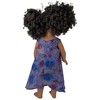 Doll Clothes Superstore Purple Floral Dress Fits 18 Inch Girl Dolls Like American Girl, Our Generation and My Life Dolls - 4 of 4