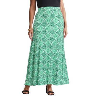 Jessica London Women's Plus Size Everyday Stretch Knit Maxi Skirt