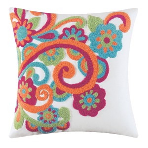 C&F Home 16" x 16" Flower Tufted Pillow - 1 of 4