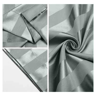 Dark Gray Satin Polyester Queen Pillowcases with Envelope Closure