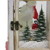 Northlight Rustic Snowman Christmas Scene Candle Lantern - 14.5" - Red and White - 3 of 4