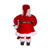 Kurt Adler 36 Inch Kringles Klaus Classic Red Standing Santa Decor Holiday Decorative Figurine with Hat, Stocking, and Treats - 3 of 4