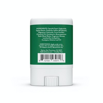 Native Deodorant - Eucalyptus &#38; Mint - Aluminum Free - Trial Size 0.35 oz_2