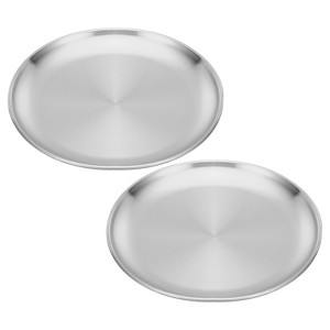 Unique Bargains Fireproof Metal Yoga Spa Office Holder Incense Burner Plate 2 Pcs - 1 of 4