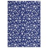 Modern Washable Foldable Rug, Floral Pattern Area Rug with Non Slip Backing, Non-Slip Low Pile Floor Carpet for Living Room Dorm Office Decor - 3 of 4