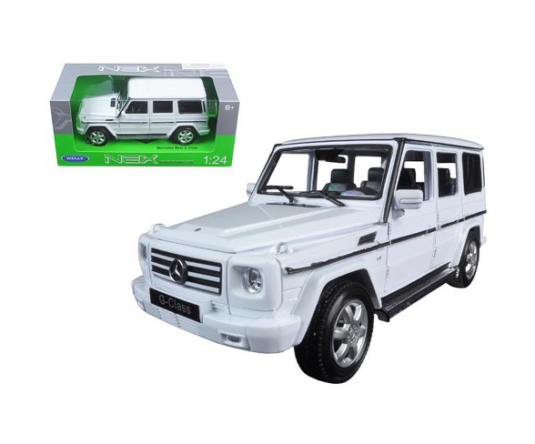Mercedes Benz G Class Wagon White 1/24 Diecast Model Car by Welly